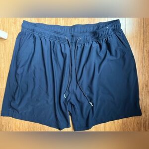 Caribbean Mens Swim Trunks Shorts Size 2X Pockets Navy. 1413
